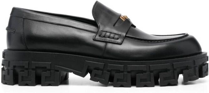 Versace Greca Portico loafers Black