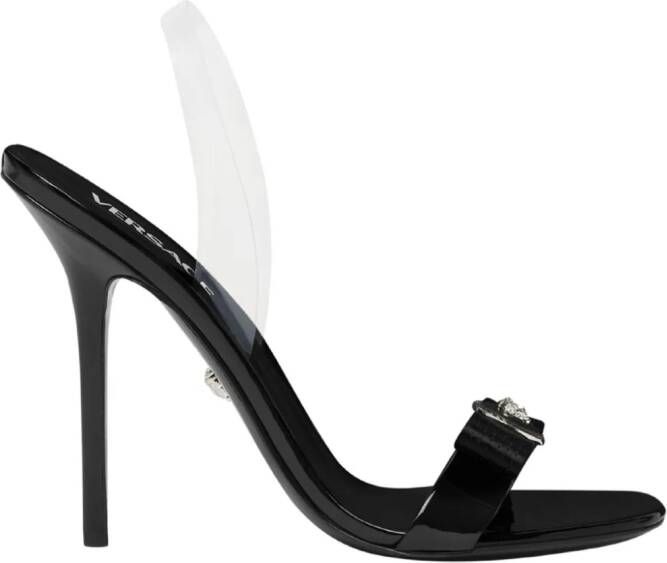 Versace Gianni Ribbon 110mm slingback sandals Black