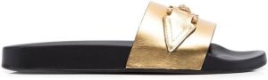 Versace Medusa Head slides Gold
