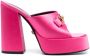 Versace Aevitas 120mm satin platform mules Pink - Thumbnail 1