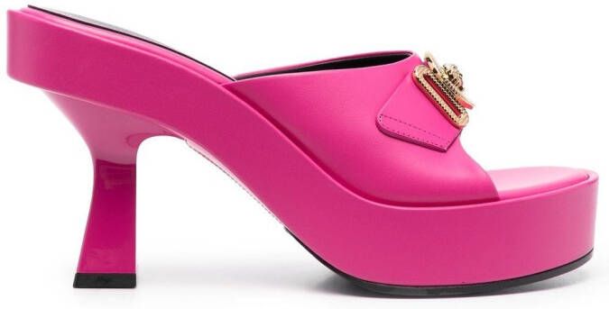 Versace Medusa plaque-detail mules Pink