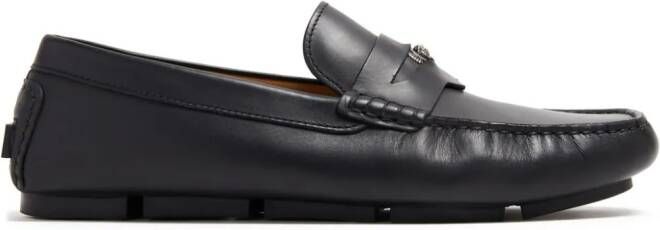 Versace Medusa-plaque leather loafers Black