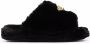 Versace Icon faux-fur slippers Black - Thumbnail 1