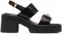 Versace Medusa-plaque sandals Black - Thumbnail 1