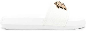 Versace Medusa plaque slides White