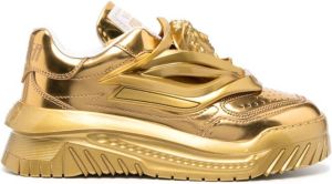 Versace Odissea metallic sneakers Gold
