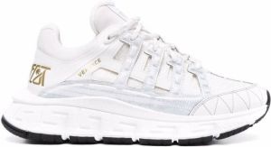 Versace panelled logo sneakers White