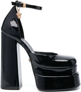 Versace patent leather 160mm platform pumps Black