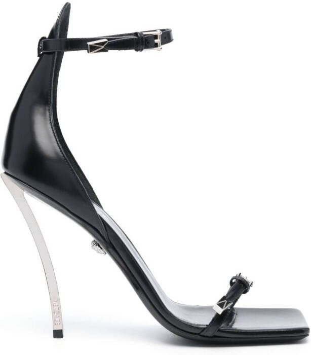 Versace Pin-Point 100mm buckle-strap sandals Black