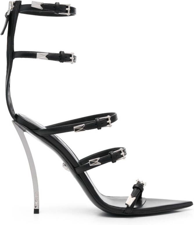 Versace Pin-Point 120mm sandals Black