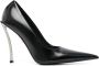 Versace Pin Point leather pumps Black - Thumbnail 1