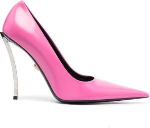 Versace Pin Point leather pumps Pink
