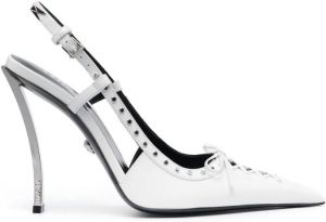 Versace Pinpoint 120mm pumps White