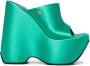 Versace platform wedge heels Green - Thumbnail 1