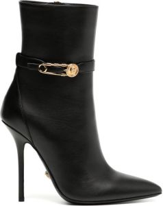 Versace pointed-toe 125mm boots Black