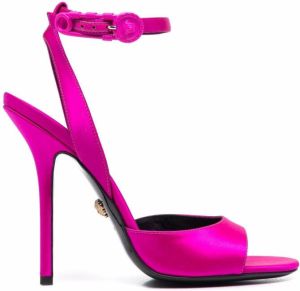 Versace Safety-Pin 130mm sandals Pink