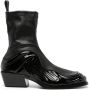 Versace Solare 55mm leather ankle boots Black - Thumbnail 1