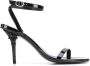 VETEMENTS Eiffel Tower ankle strap sandals Black - Thumbnail 1