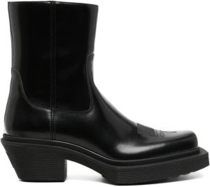 VETEMENTS polished-finish ankle boots Black