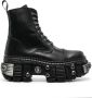 VETE TS x New Rock Destroyer leather boots Black - Thumbnail 1