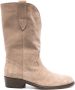 Via Roma 15 3381 ankle-length suede boots Neutrals - Thumbnail 1