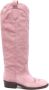 Via Roma 15 35mm suede boots Pink - Thumbnail 1