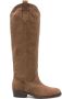 Via Roma 15 4092 knee-length suede boots Brown - Thumbnail 1