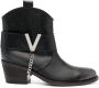 Via Roma 15 70mm leather ankle boots Black - Thumbnail 1