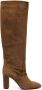 Via Roma 15 85mm suede knee boots Brown - Thumbnail 1