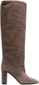 Via Roma 15 85mm suede knee boots Neutrals