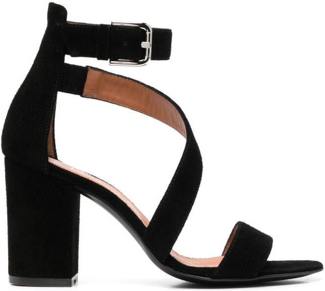 Via Roma 15 high-heel sandals Black