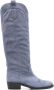 Via Roma 15 knee-length suede cowboy boots Blue - Thumbnail 1