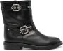 Via Roma 15 leather ankle boots Black - Thumbnail 1
