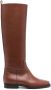 Via Roma 15 leather knee-length boots Brown - Thumbnail 1