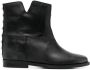 Via Roma 15 leather western boots Black - Thumbnail 1