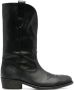 Via Roma 15 leather western-style boots Black - Thumbnail 1