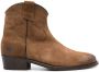 Via Roma 15 panelled suede ankle boots Brown - Thumbnail 1