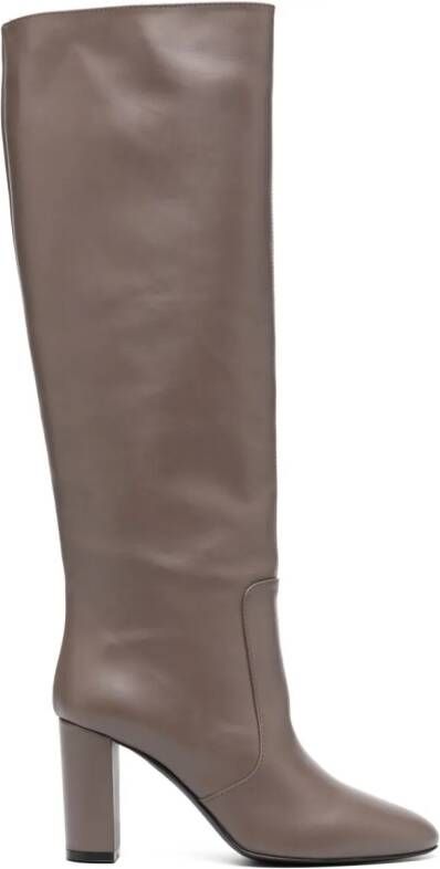 Via Roma 15 Santa Monica 85mm leather boots Brown