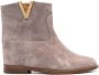 Via Roma 15 Stivale suede ankle boots Neutrals - Thumbnail 1