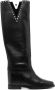 Via Roma 15 studded leather boots Black - Thumbnail 1