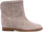 Via Roma 15 studded suede boots Neutrals - Thumbnail 1