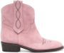 Via Roma 15 suede ankle boots Pink - Thumbnail 1