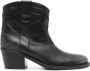 Via Roma 15 Texan 60mm leather ankle boots Black - Thumbnail 1
