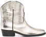 Via Roma 15 Texan leather boots Gold - Thumbnail 1