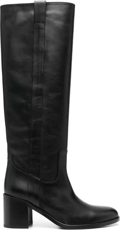 Via Roma 15 Venice 70mm leather boots Black