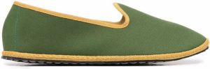 Vibi Venezia capri contrast-trim loafers Green