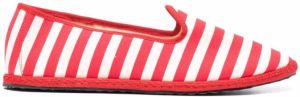 Vibi Venezia Gondola striped loafers Red