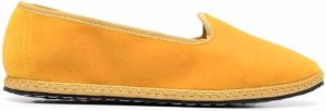 Vibi Venezia stitch-trim slip-on slippers Yellow