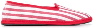 Vibi Venezia striped slip-on espadrilles Red