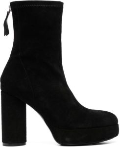Vic Matie 100mm suede ankle boots Black